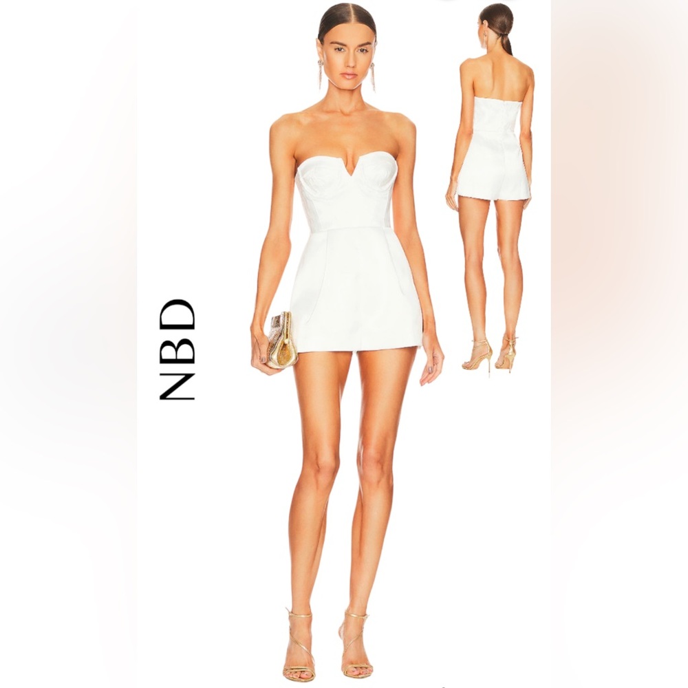 Revolve Nbd Magdalena Romper In White